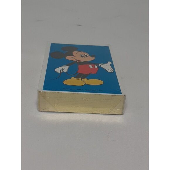 Vtg New DISNEYLAND MICKEY MOUSE Playing Cards, Gold Edge, Theme Park SOUVENIR - Picture 6 of 6